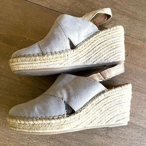 Born Suede Wedge Espadrille sz 7